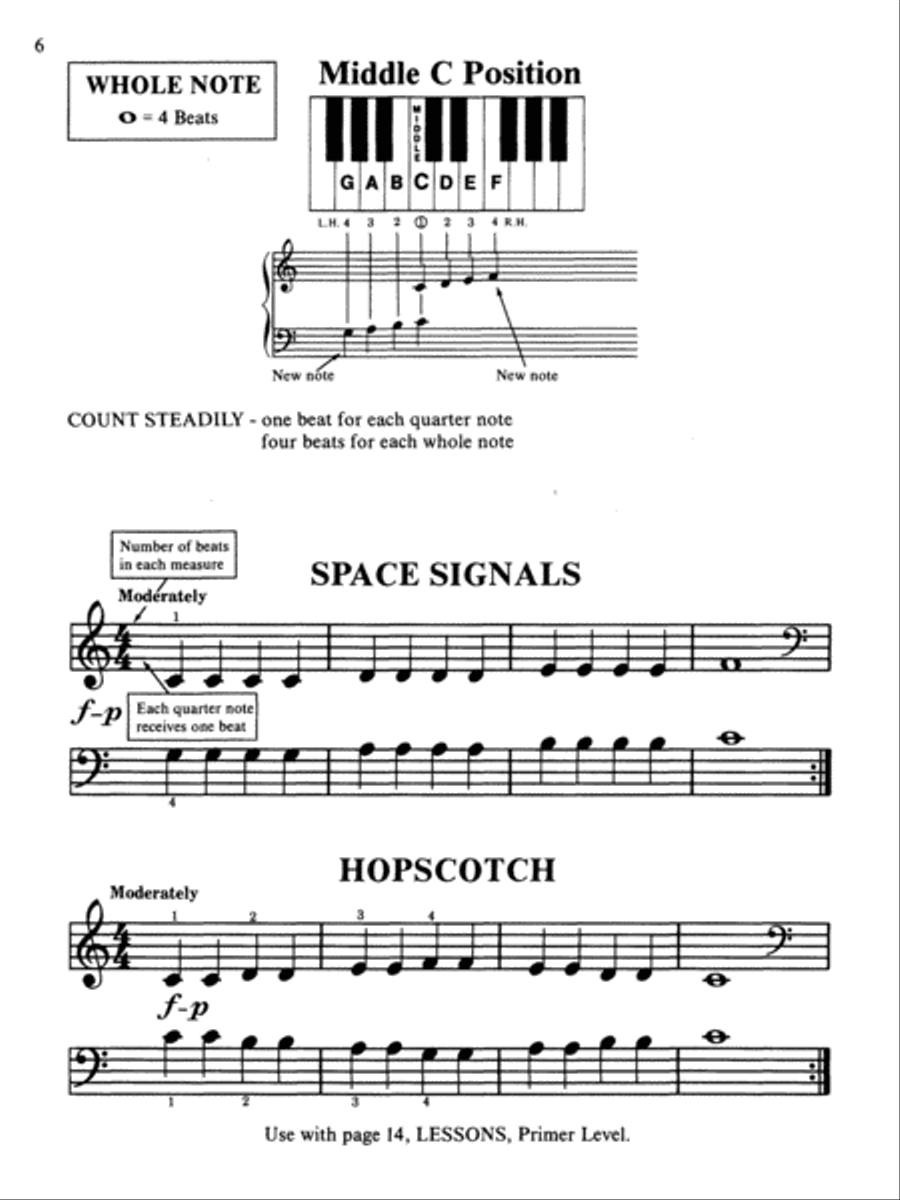 David Carr Glover Method for Piano Technic Piano Method scores gallery preview page 6