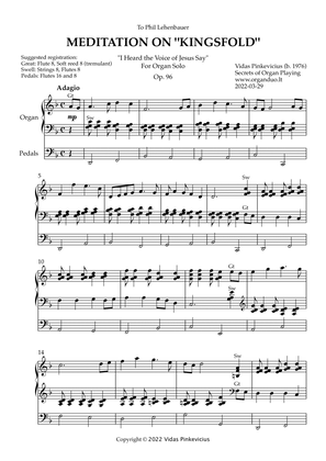 Meditation on "Kingsfold", Op. 96 (Organ Solo) by Vidas Pinkevicius (2022)