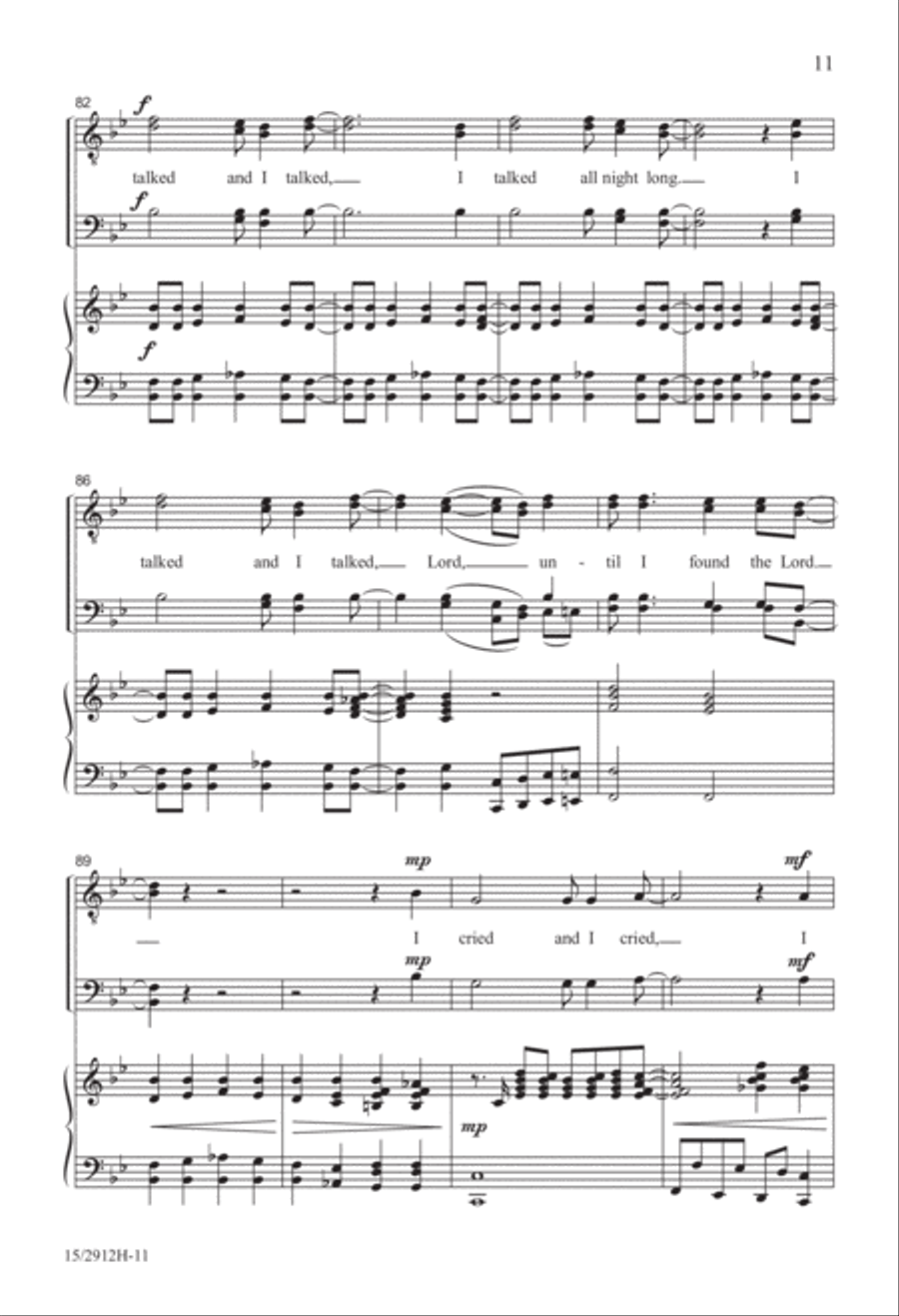 Until I Found the Lord Until I Found the Lord TTBB scores gallery preview page 11