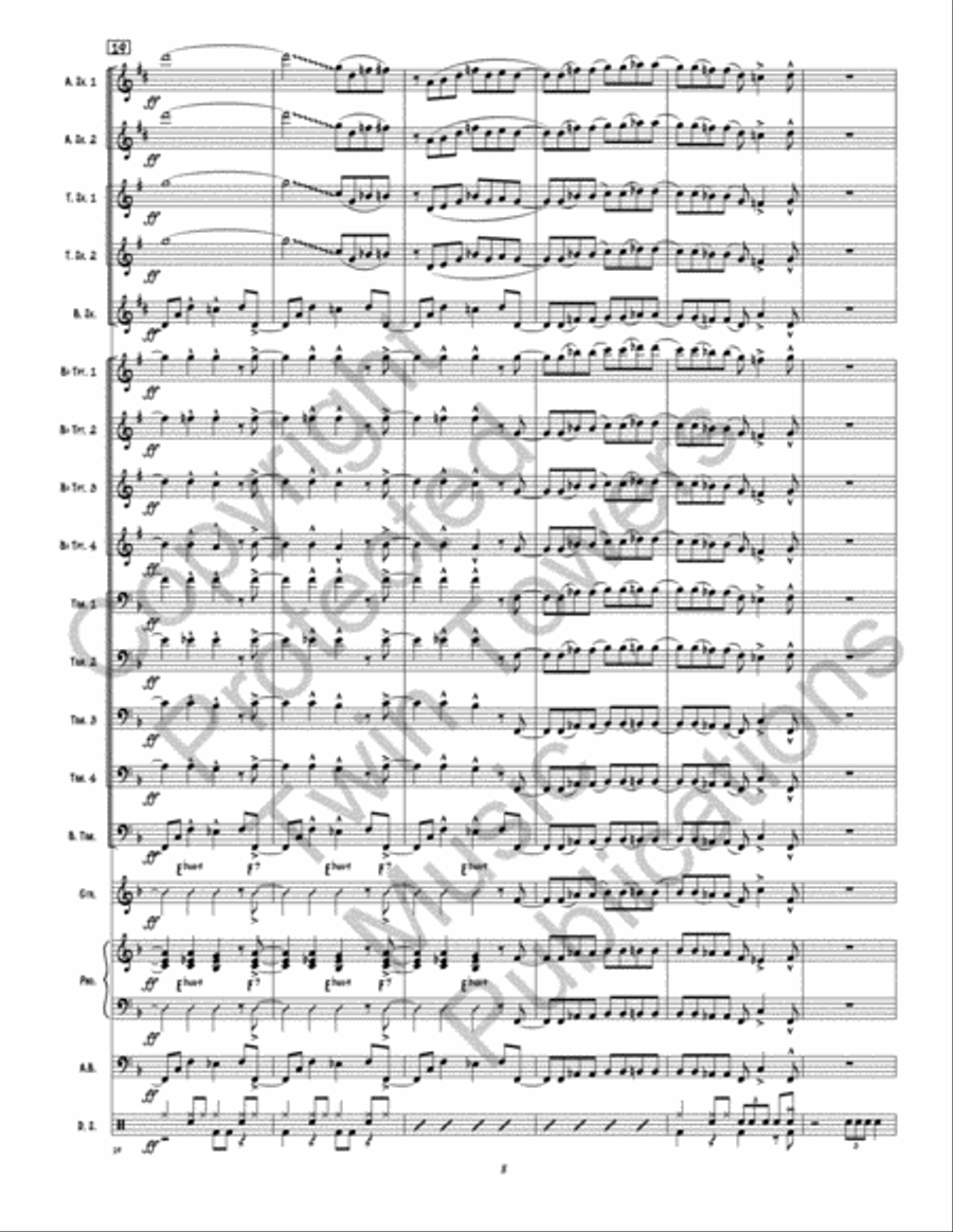 Back This Thang Up Jazz Ensemble scores gallery preview page 6