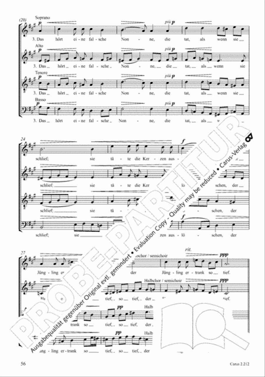 Love songs. Choral collection with CD 4-Part scores gallery preview page 48