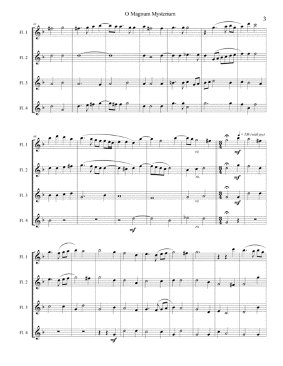 O Magnum Mysterium Woodwind Ensemble scores gallery preview page 6