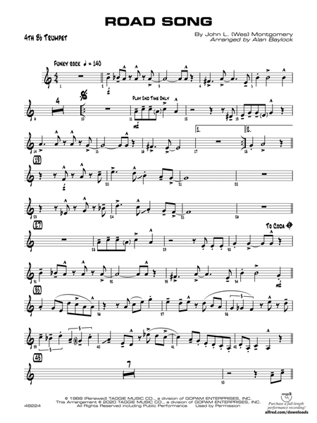 Road Song: 4th B-flat Trumpet