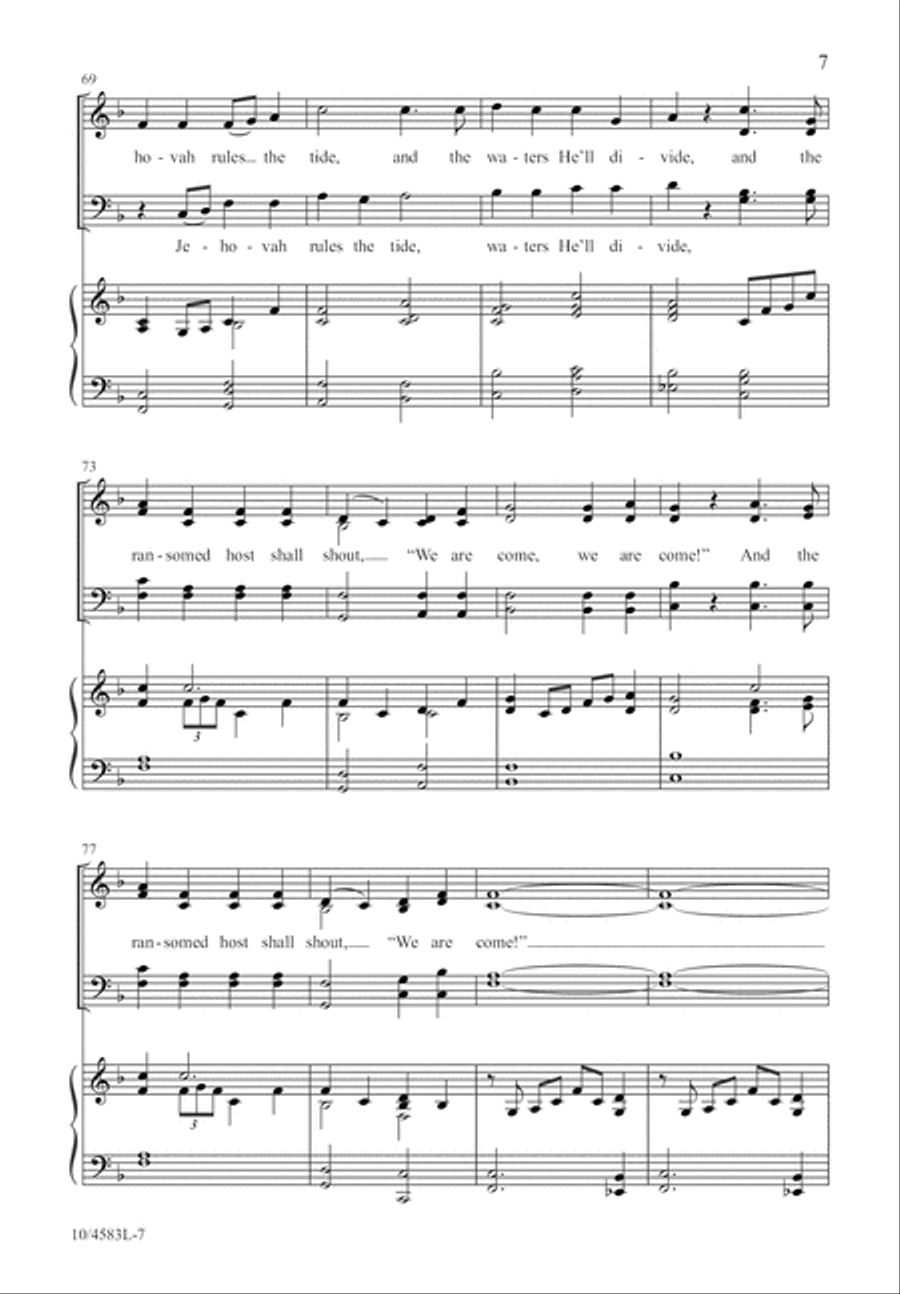 Saints Bound for Heaven Saints Bound for Heaven 4-Part scores gallery preview page 7