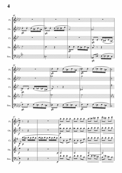 Beethoven-Presto,from Piano Sonata No.6,Op.10 No.2,in F Major,for Wind Quintet
