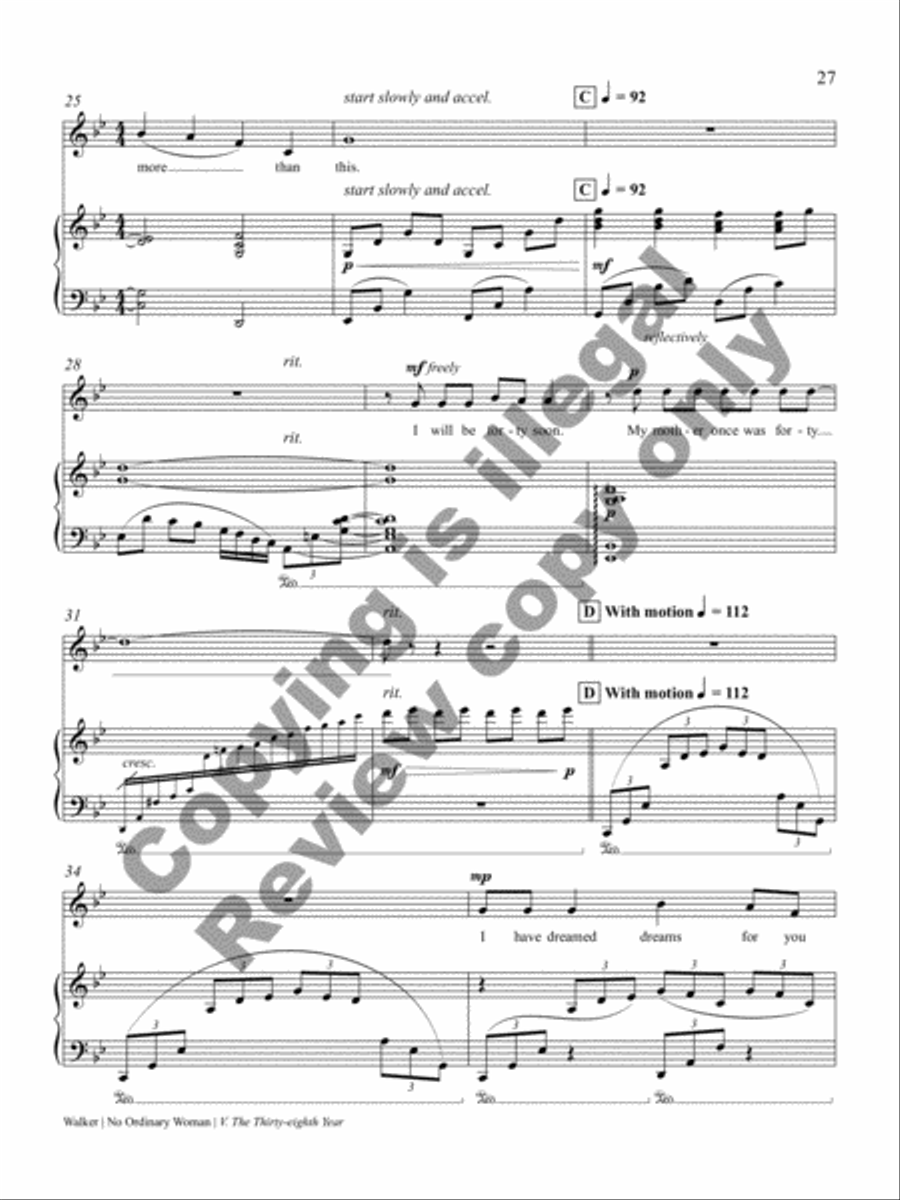 No Ordinary Woman! Soprano Voice scores gallery preview page 41