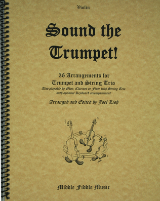 Book cover for Sound the Trumpet! - Alternate 3rd part for violin (instead of viola)