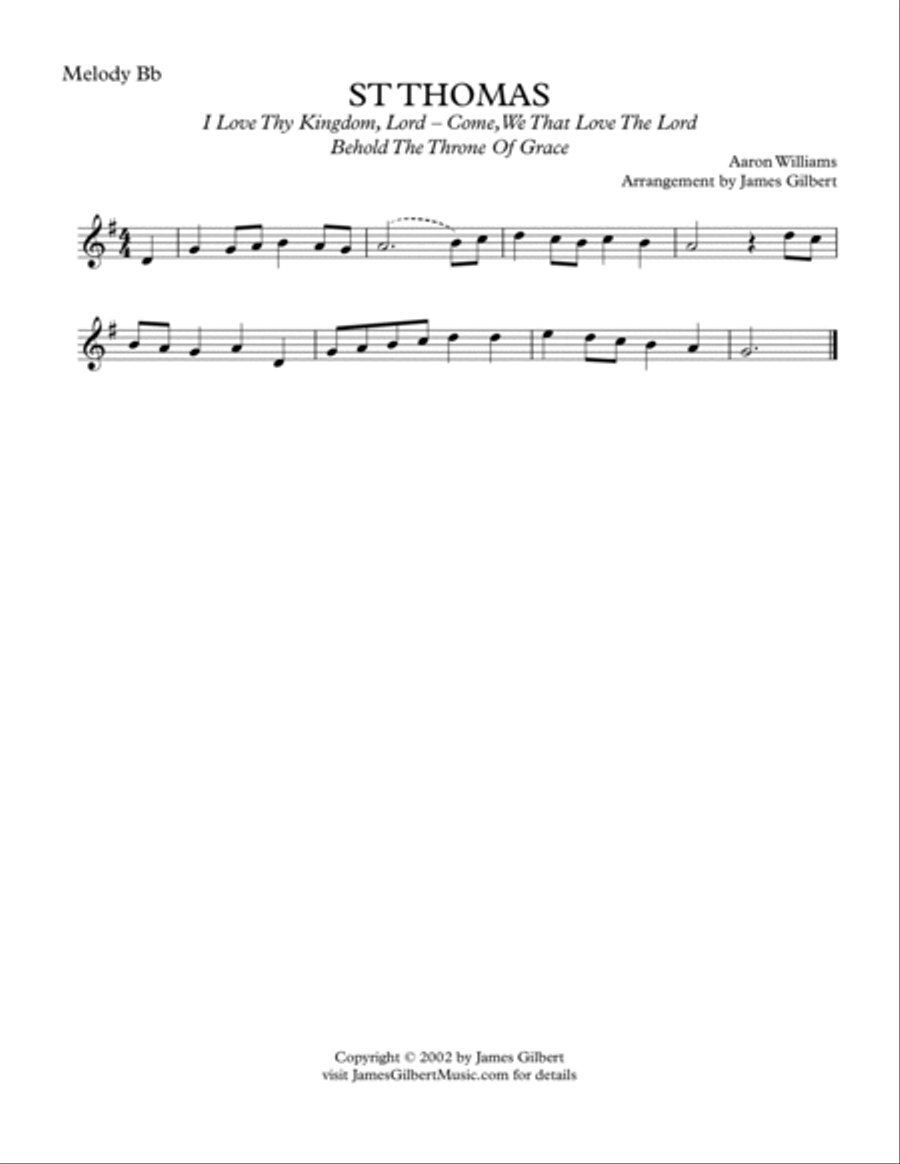 ST THOMAS (I Love Thy Kingdom, Lord) Small Ensemble scores gallery preview page 6