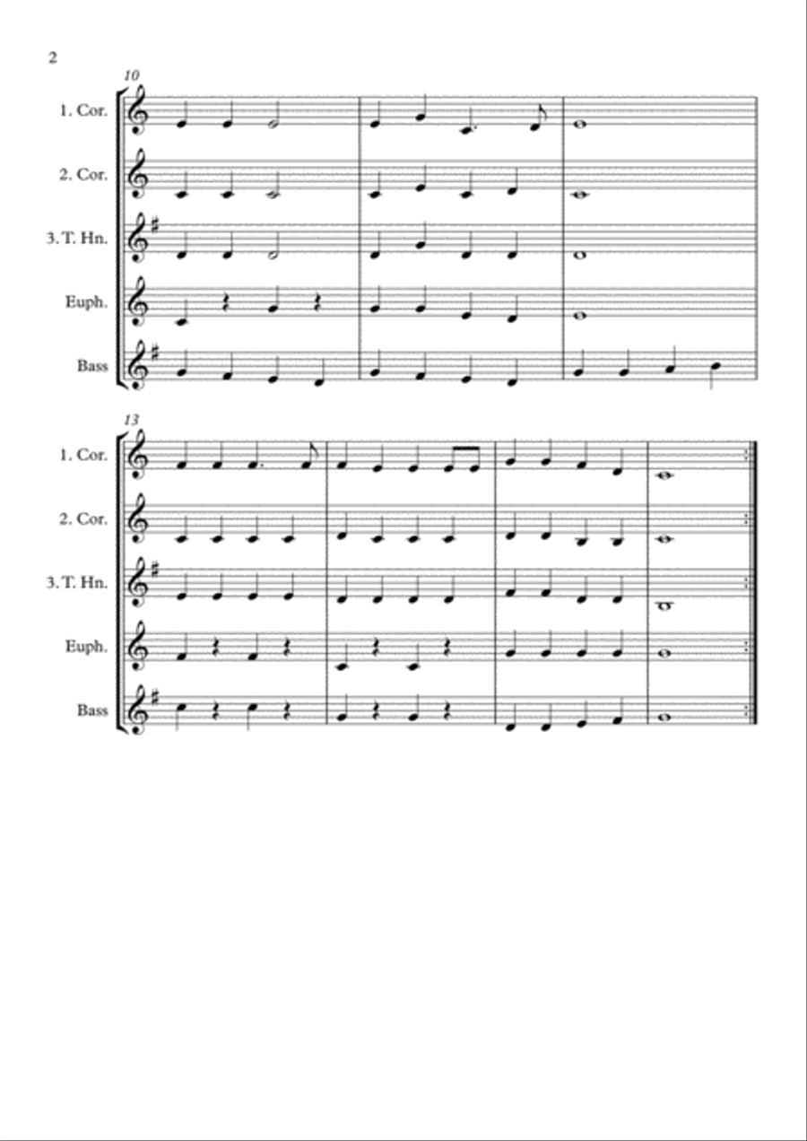 Jingle Bells - Junior Band / Training Band - 4 or 5 part flexible ensemble Brass Ensemble scores gallery preview page 2