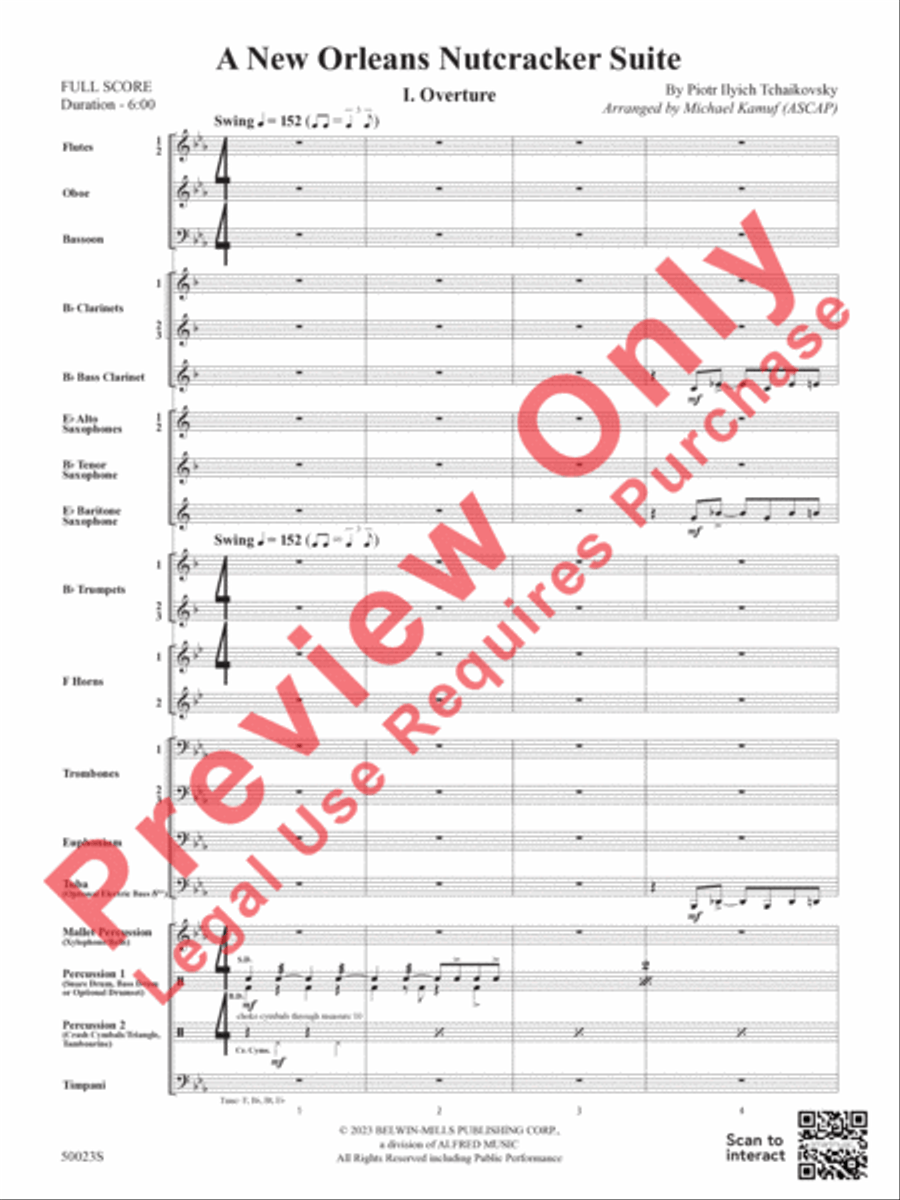 A New Orleans Nutcracker Suite Concert Band scores gallery preview page 4
