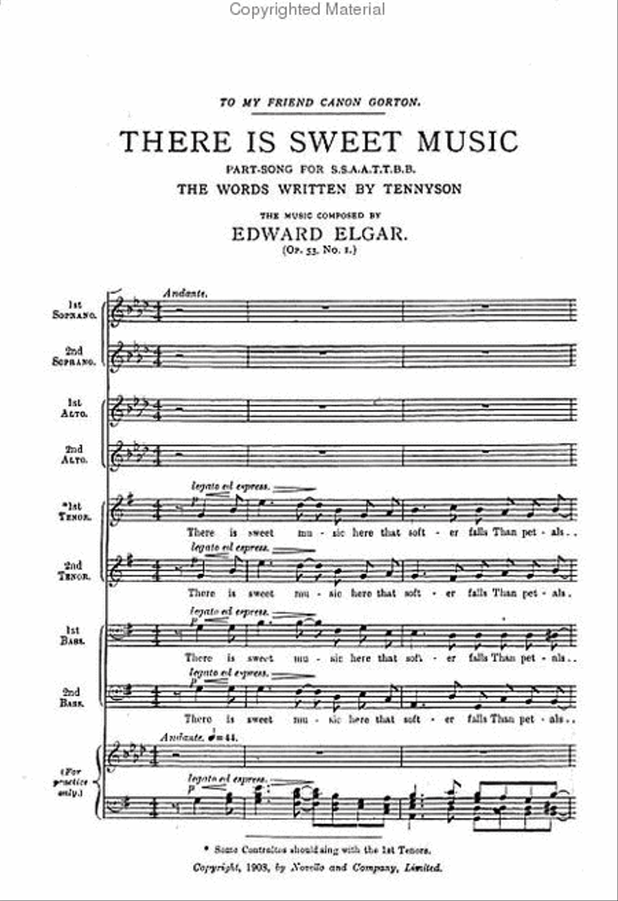 4 Unaccompanied Part-Songs 4-Part scores gallery preview page 2