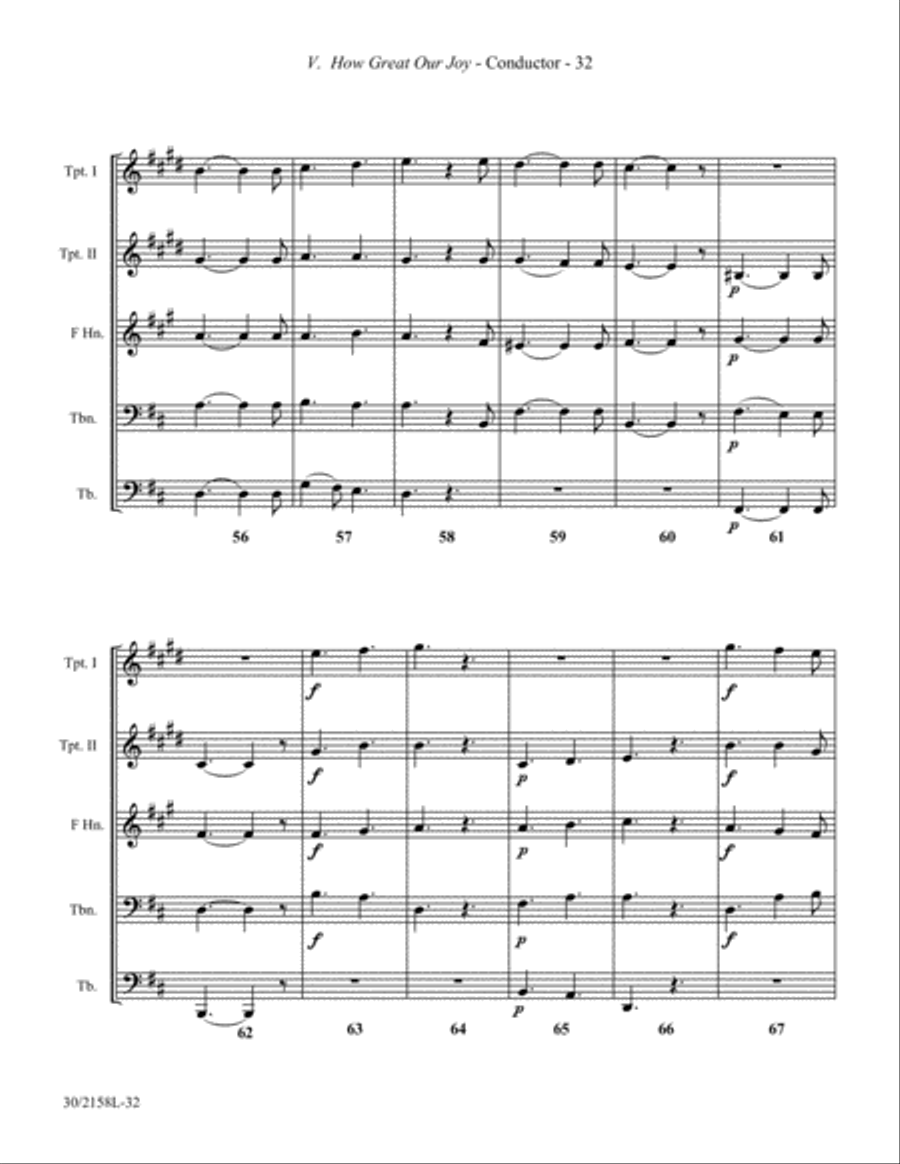 Christmas Suite for Brass Quintet Brass Quintet scores gallery preview page 29