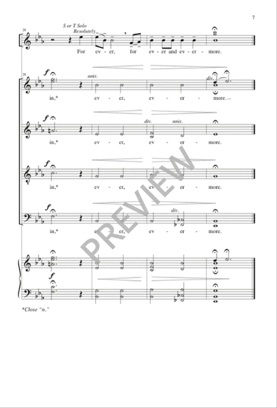 Psalm 121 4-Part scores gallery preview page 5