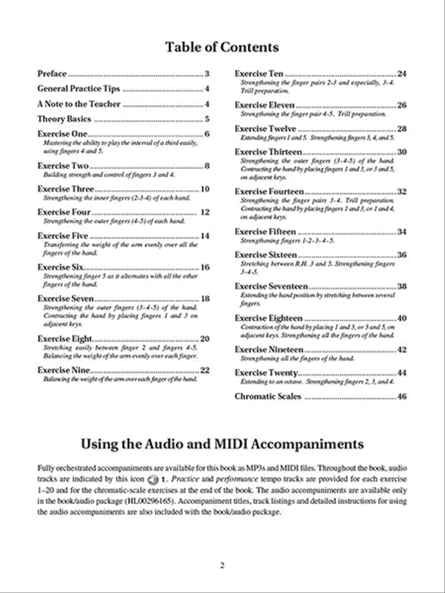 Hanon for the Developing Pianist Piano Method scores gallery preview page 2