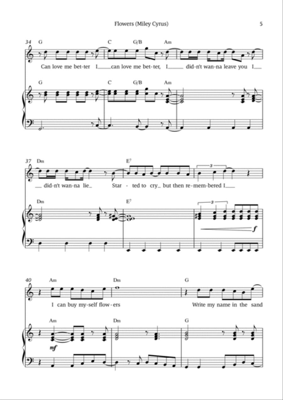 Flowers Voice scores gallery preview page 5