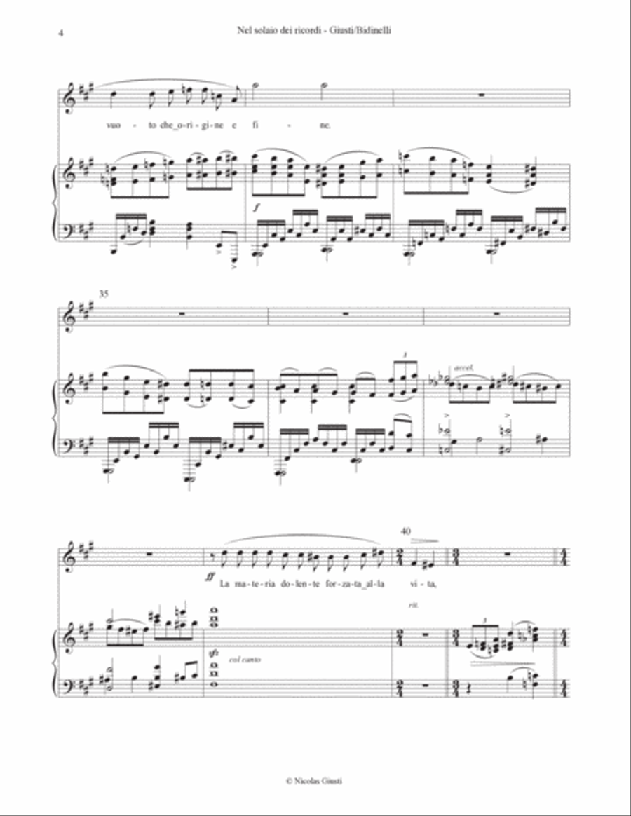 Nel solaio dei ricordi Chamber Music scores gallery preview page 4