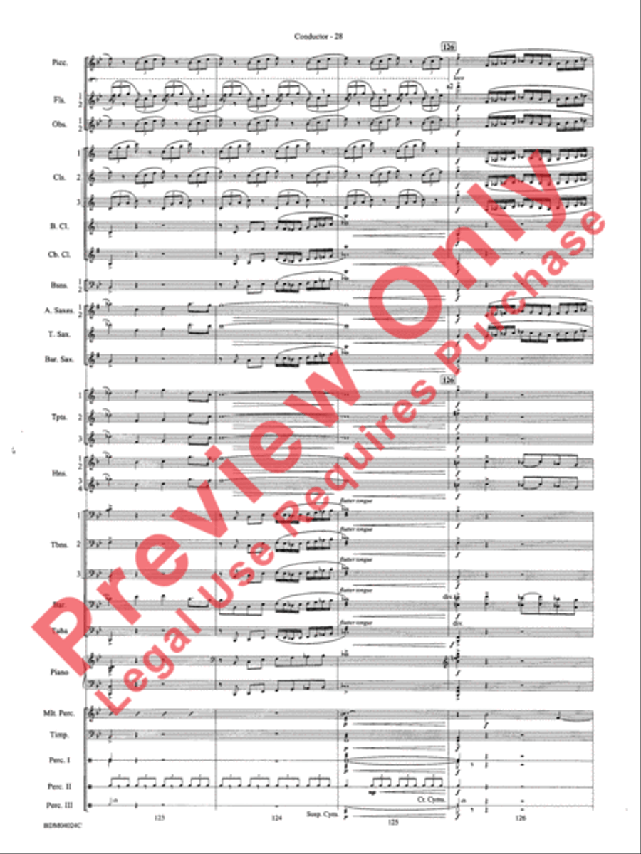 Ithaca (from The Odyssey (Symphony No. 2)) Concert Band scores gallery preview page 32