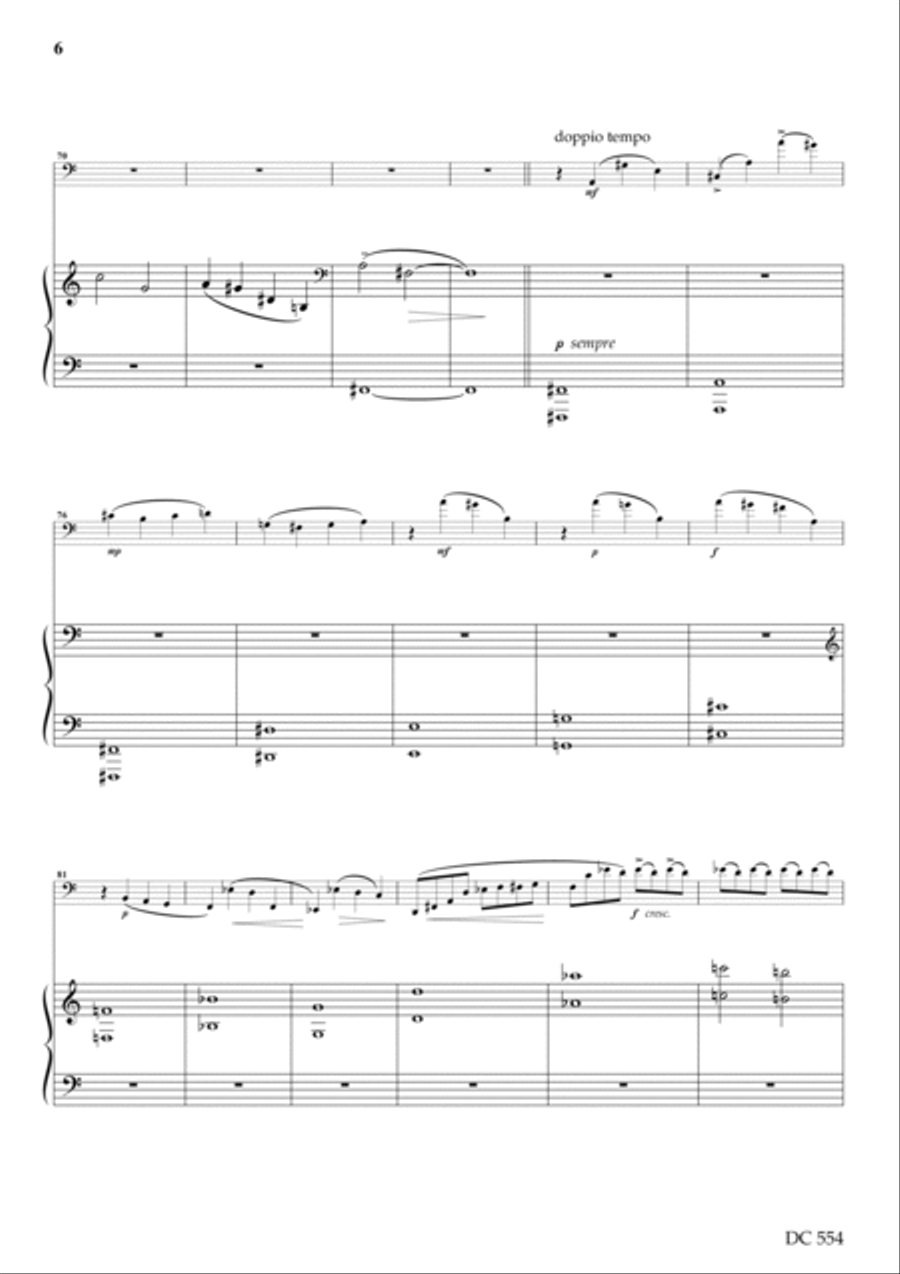 Sonata for Violoncello and Piano Piano scores gallery preview page 6