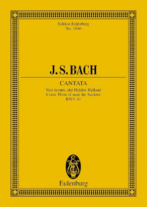 Book cover for Cantata No. 61 (Adventus Christi)