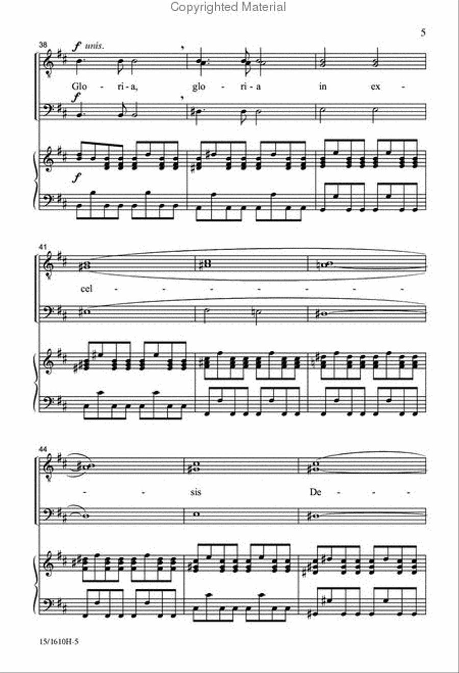 Gloria in Excelsis Deo TTB scores gallery preview page 6