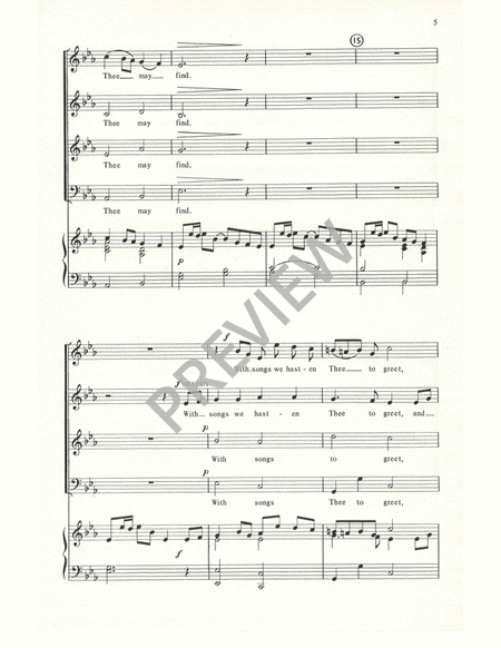 Thy Little Ones, Dear Lord, Are We by Johann Abraham Peter Schulz 4-Part - Sheet Music