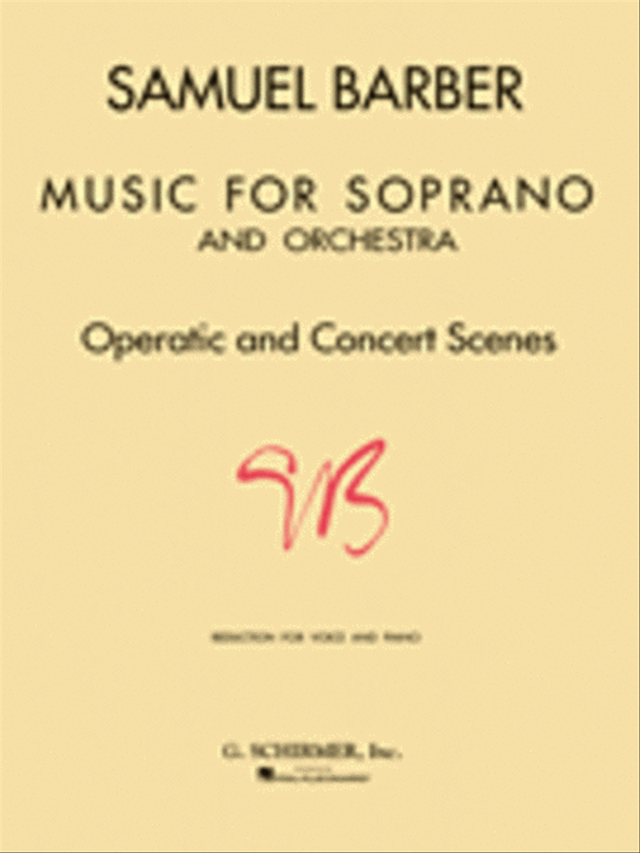 Music for Soprano and Orchestra Voice scores gallery preview page 1