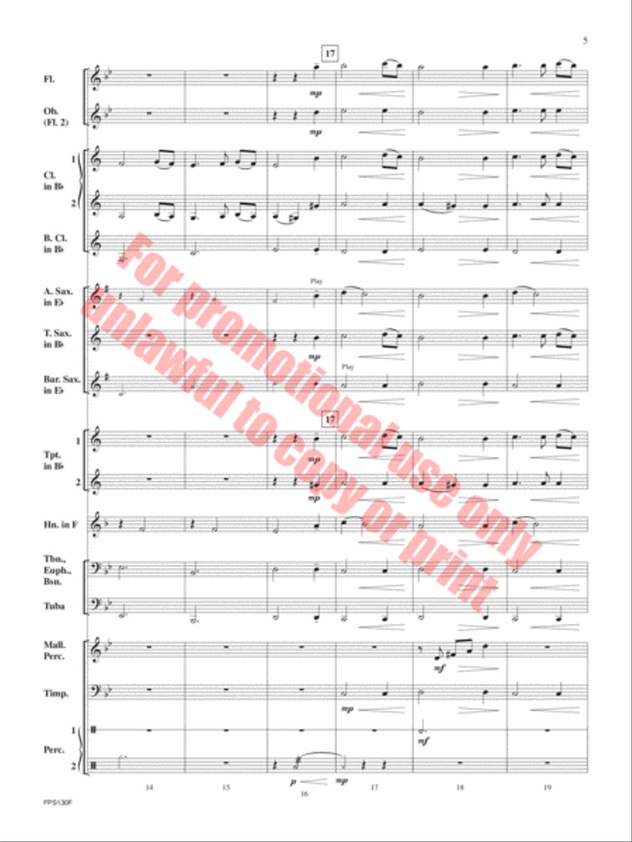 Tides Tides Concert Band scores gallery preview page 6