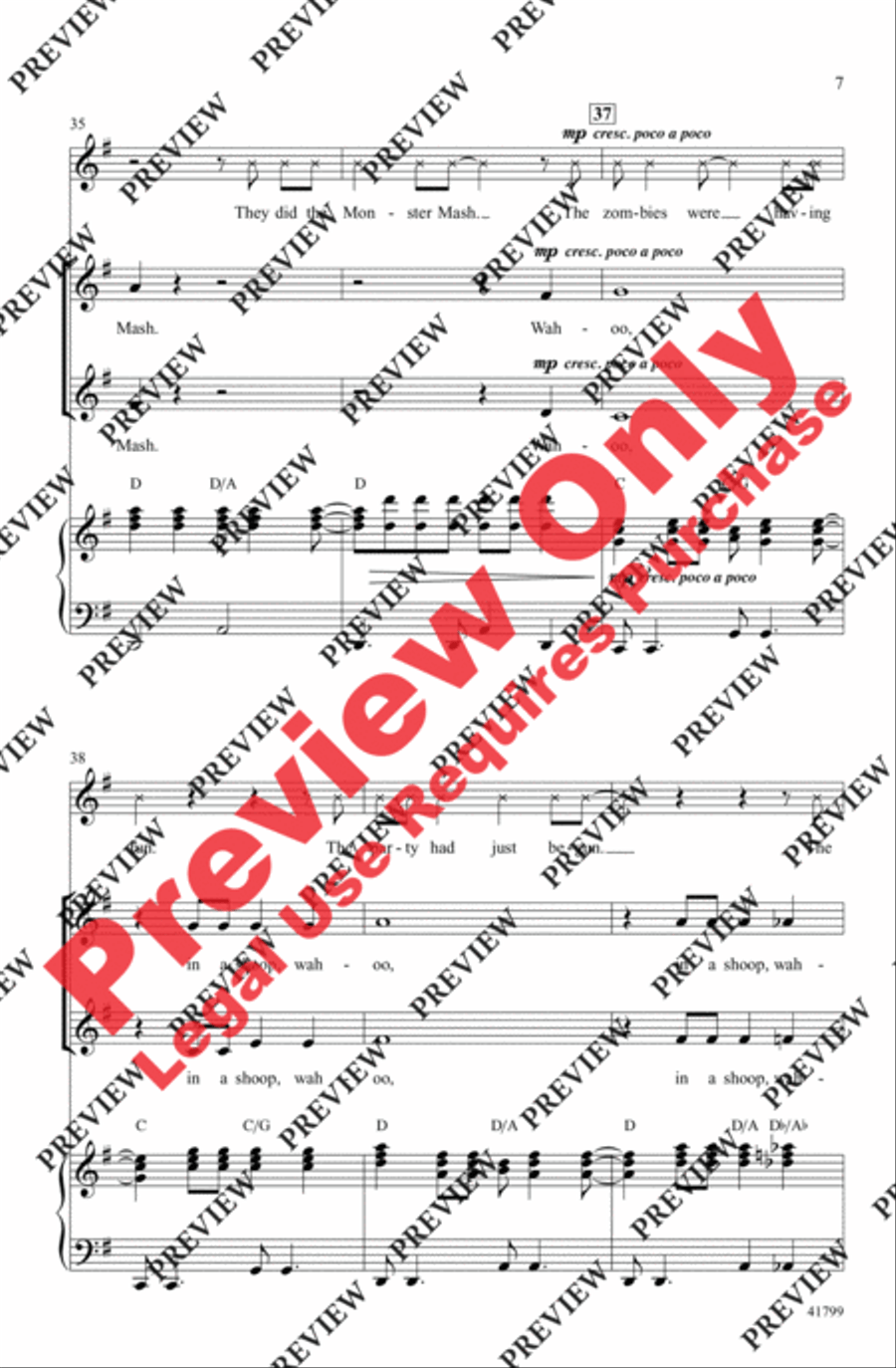 Monster Mash Monster Mash 2-Part scores gallery preview page 7