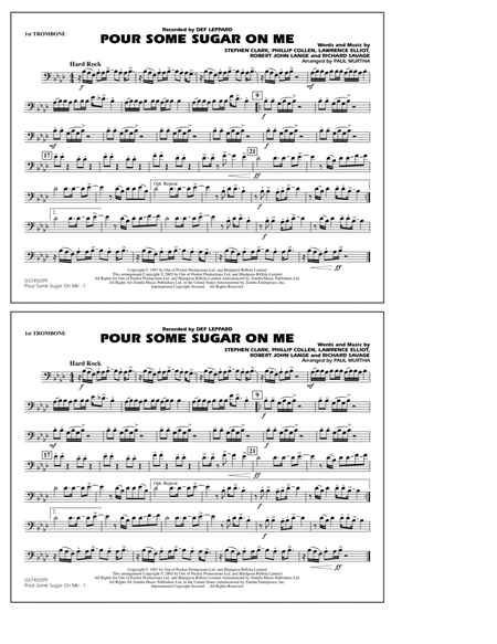 Pour Some Sugar On Me (arr. Paul Murtha) - 1st Trombone