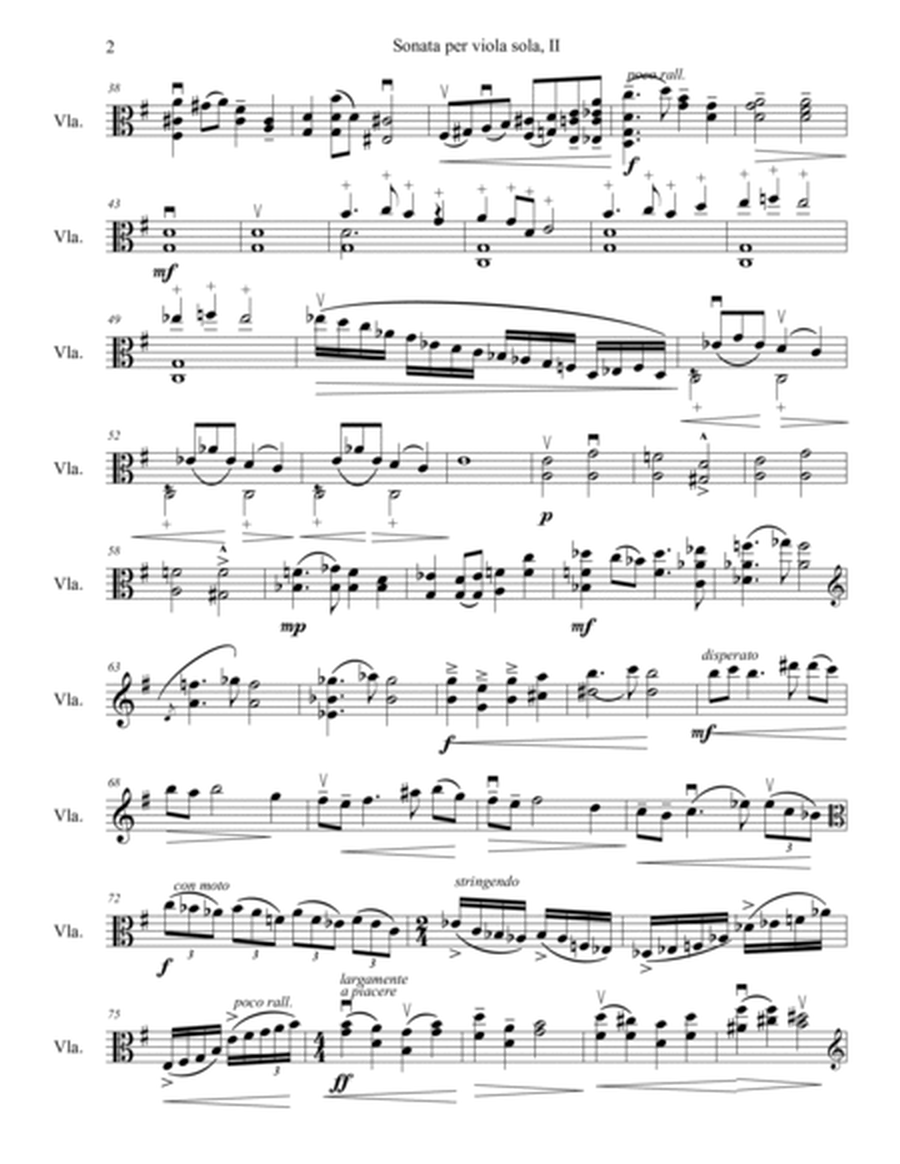 Sonata per viola sola, II: Lamentoso