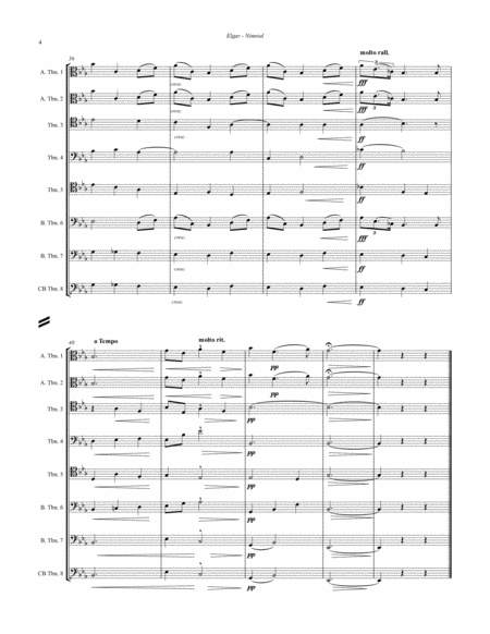 Nimrod from Enigma Variations for 8-part Trombone Ensemble
