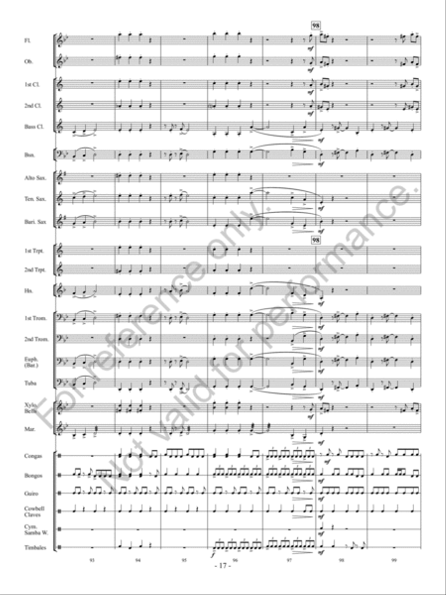 Calle Arriba! Concert Band scores gallery preview page 18