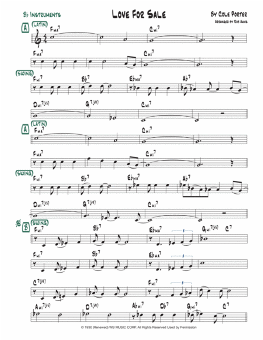 Love For Sale Voice scores gallery preview page 3