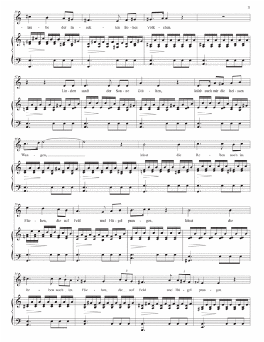 SCHUBERT: Suleika, D. 720 (second version, transposed to A minor) Voice scores gallery preview page 4