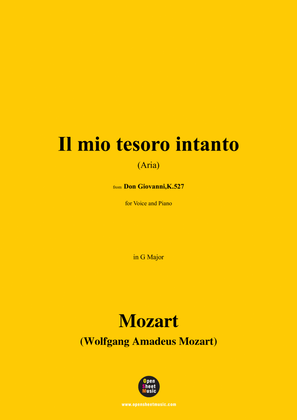 W. A. Mozart-Il mio tesoro intanto(Aria),in G Major