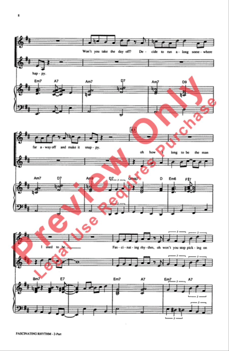 Fascinating Rhythm 2-Part scores gallery preview page 8