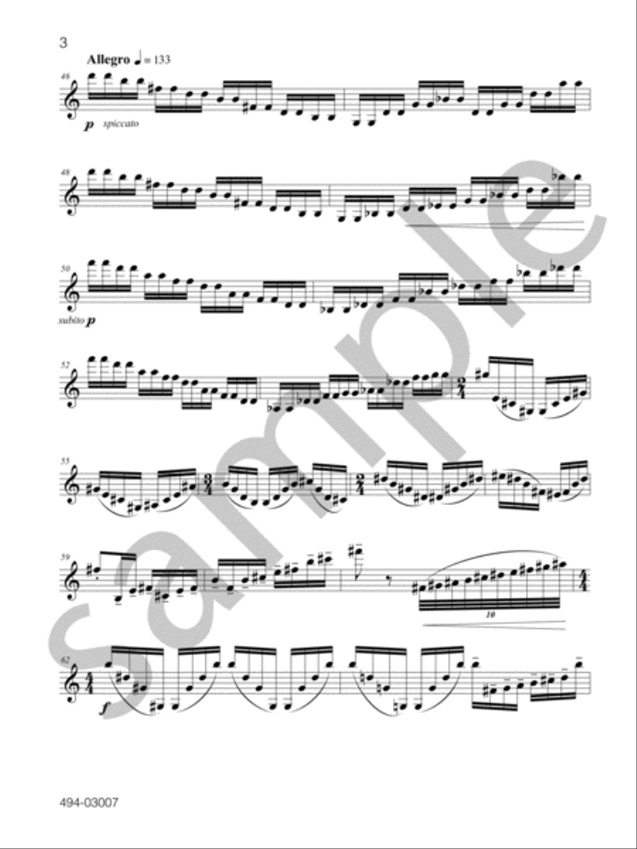 Three Minute Chaconne - Violin Chamber Music scores gallery preview page 5