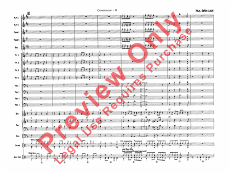 Hola, Señor Loco! Jazz Ensemble scores gallery preview page 9