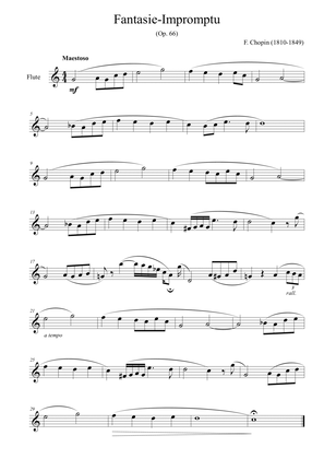 Fantaisie-Impromptu (Op. 66) - for flute solo