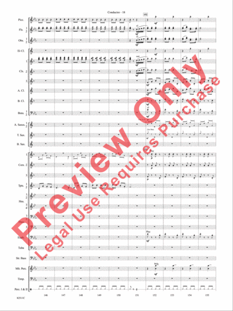 A Christmas Festival Concert Band scores gallery preview page 21