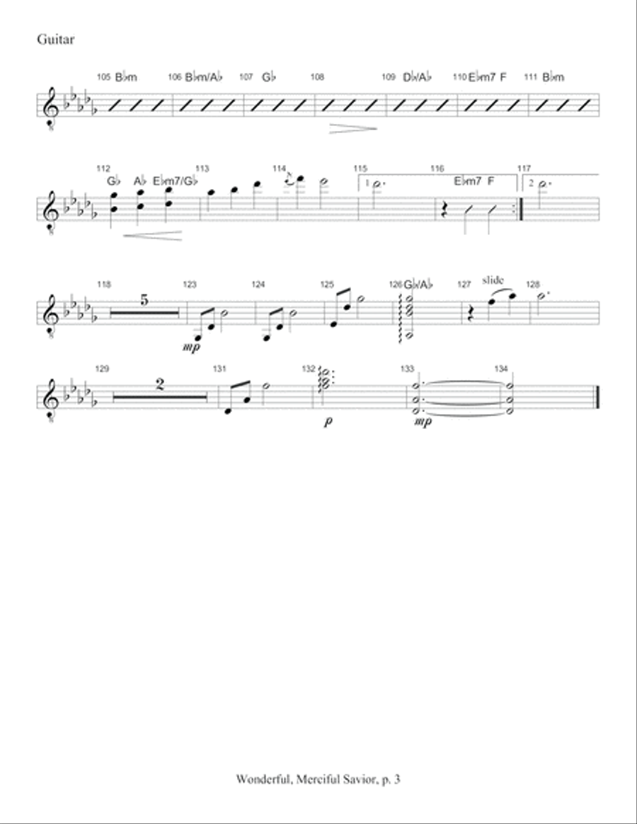 Wonderful, Merciful Savior Set of Parts scores gallery preview page 4
