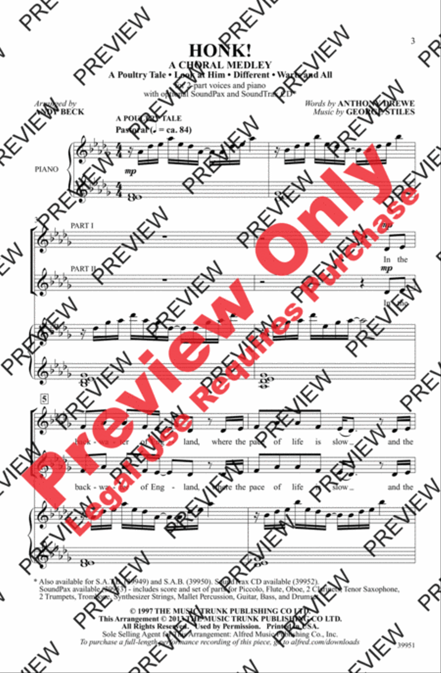 Honk! - SoundTrax CD (CD only) Choir scores gallery preview page 2