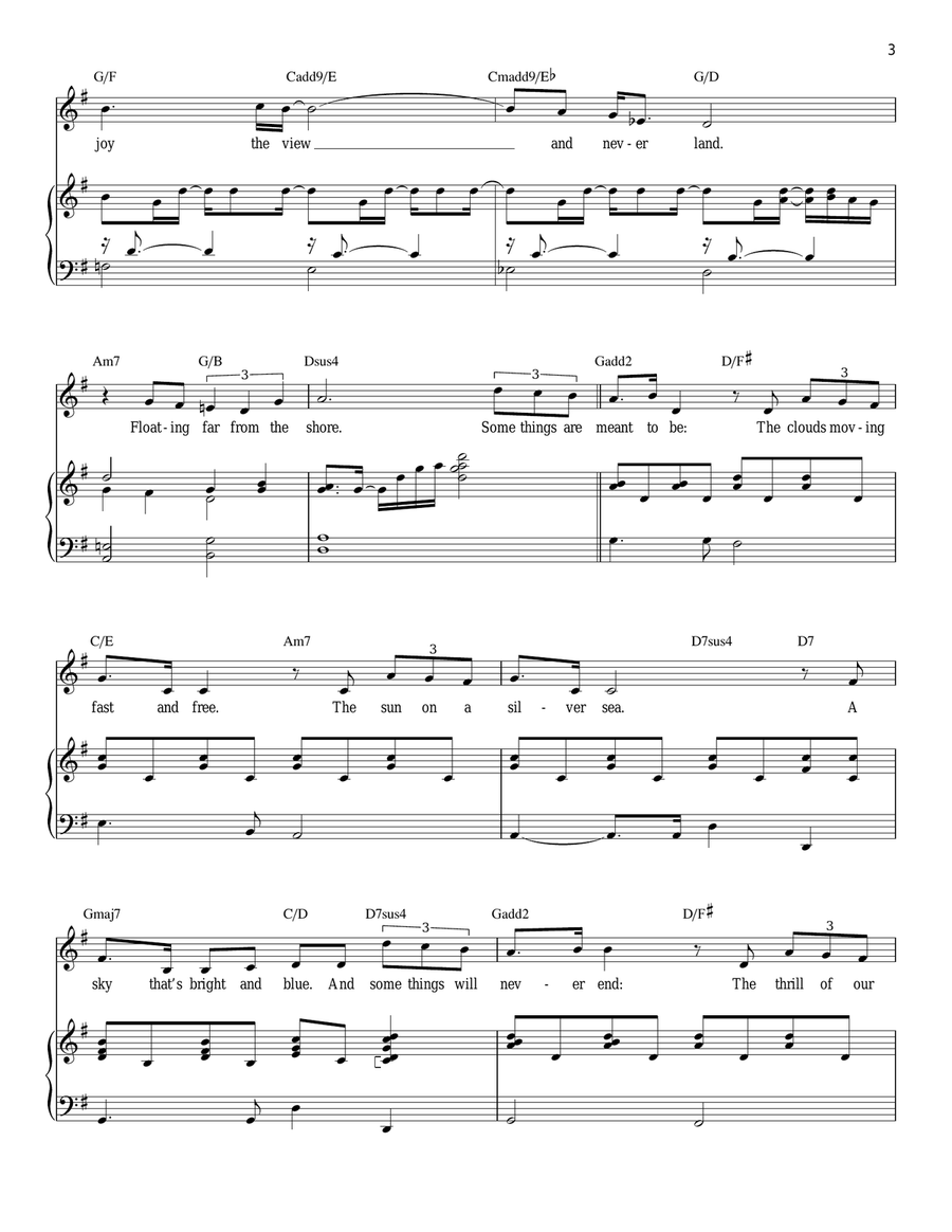 Some Things Are Meant To Be Piano, Vocal scores gallery preview page 3