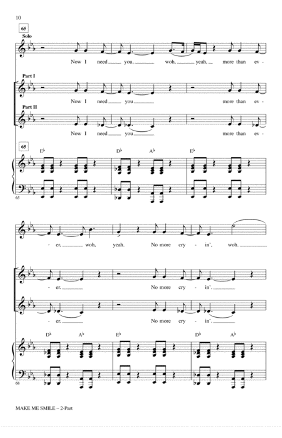 Make Me Smile Make Me Smile 2-Part scores gallery preview page 9