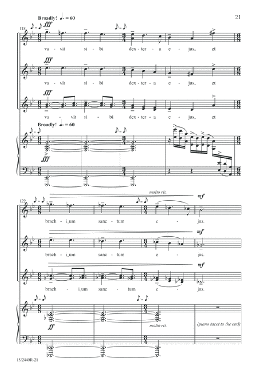 Cantate Domino SSA scores gallery preview page 21