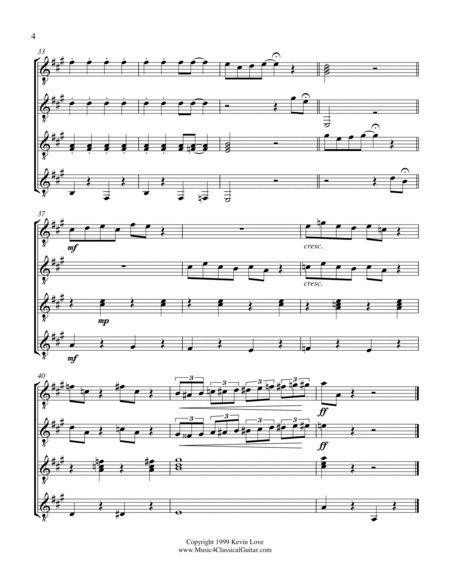 Top Hat (Guitar Quartet) - Score and Parts image number null