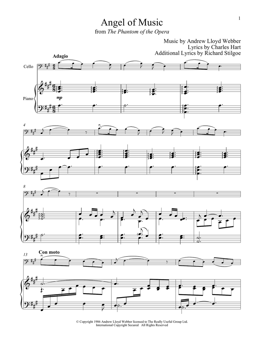 Cello phantom of the opera top