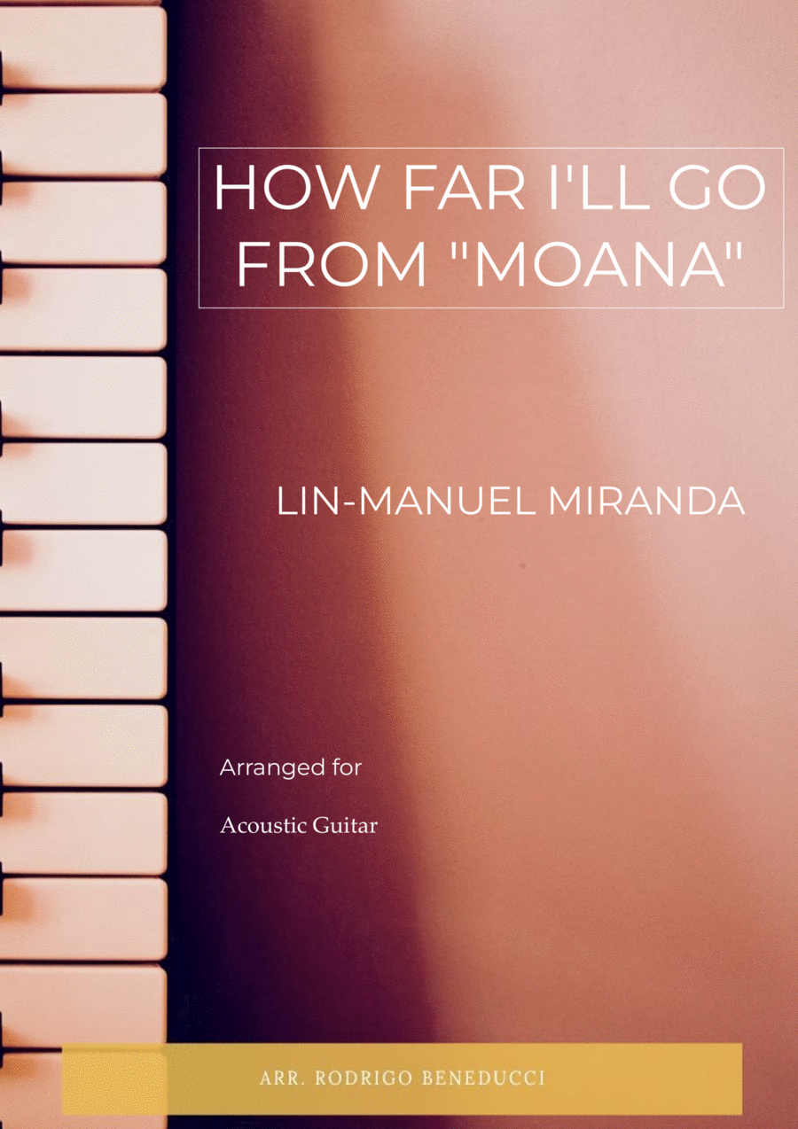 How Far I'll Go Acoustic Guitar scores gallery preview page 1