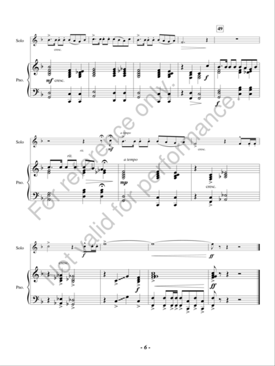 Angela's Song B-Flat Clarinet scores gallery preview page 5