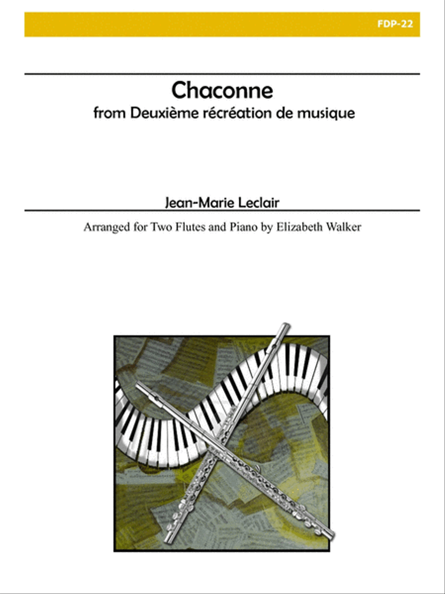 Chaconne from Deuxieme Recreation de Musique, Op. 8 Flute Duet scores gallery preview page 1